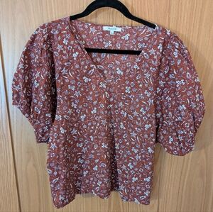 Floral Rust Women's Top